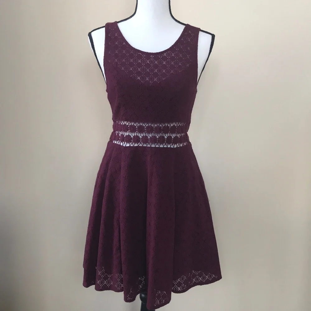Free People Maroon Sleeveless Dress - Picture 12 of 12